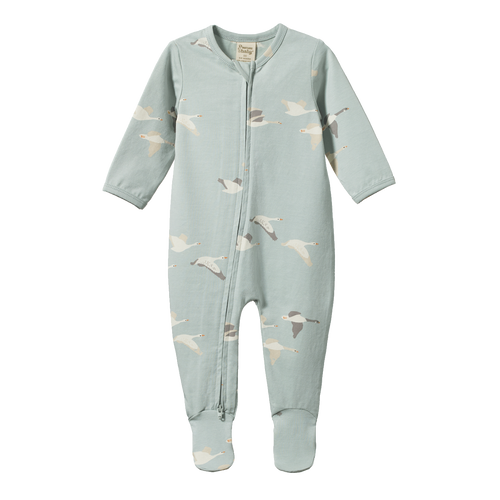 NATURE BABY DREAMLANDS SUIT FLYING GEESE PRINT