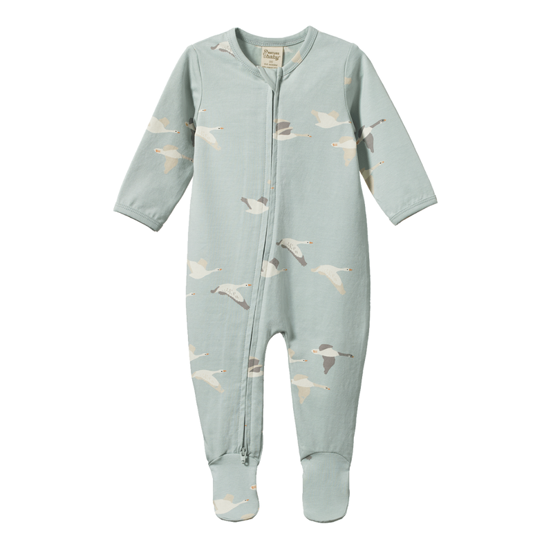 NATURE BABY DREAMLANDS SUIT FLYING GEESE PRINT