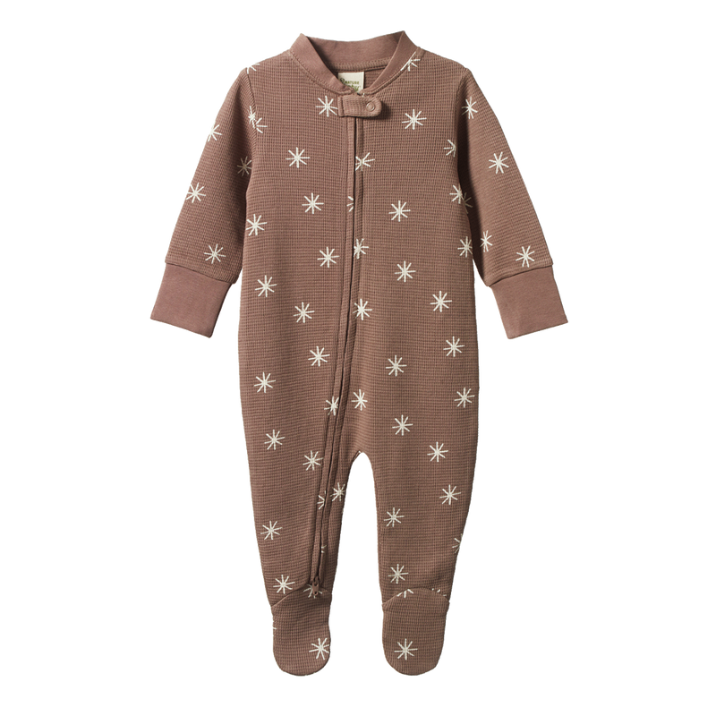 NATURE BABY DREAMLANDS WAFFLE SUIT TWINKLE PRINT