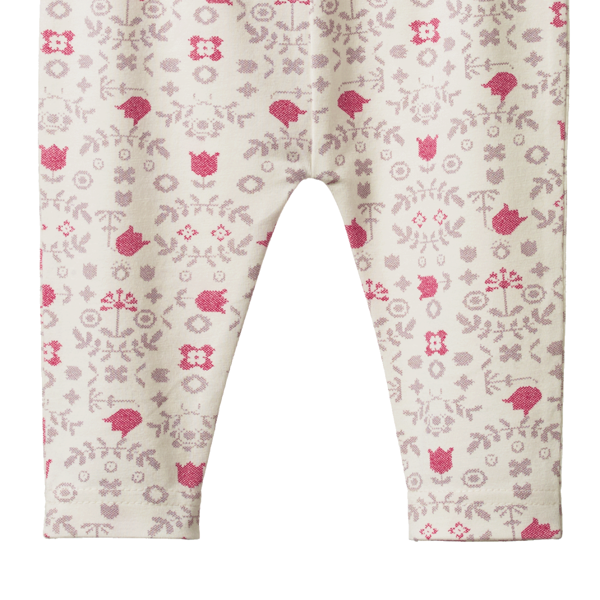 NATURE BABY LEGGINGS CROSS STITCH POSEY