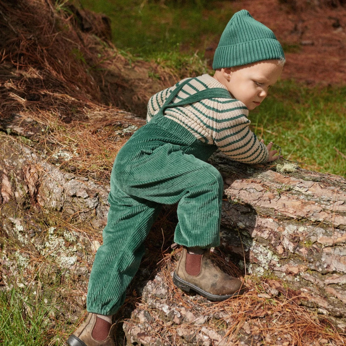 NATURE BABY TIPPER OVERALLS PINE