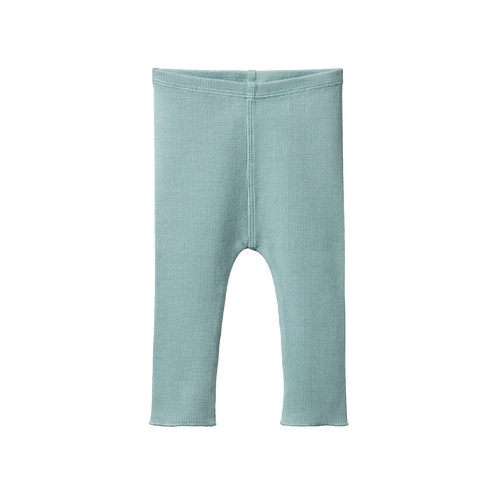 NATURE BABY HONEY PANTS COTTON RIB POWDER BLUE