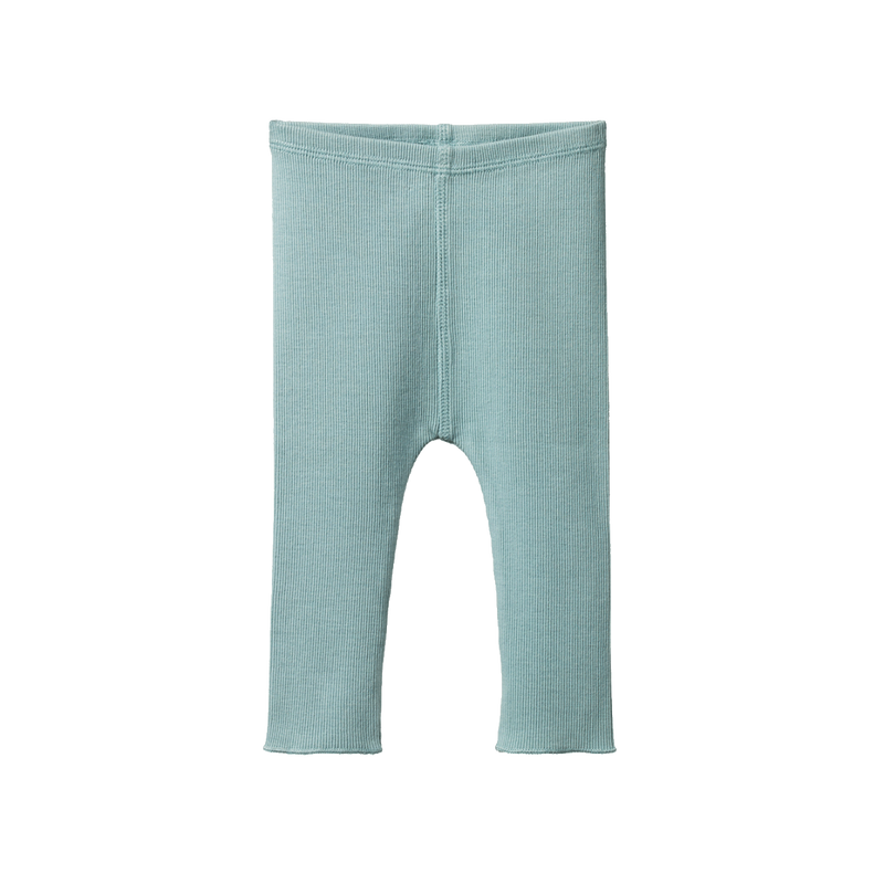 NATURE BABY HONEY PANTS COTTON RIB POWDER BLUE