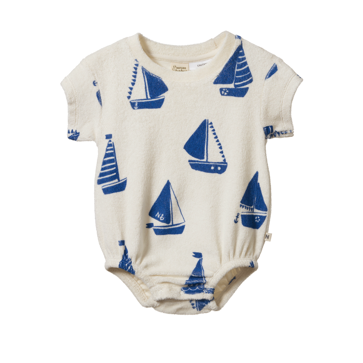 NATURE BABY JUNO ROMPER TERRY REGATTA PRINT
