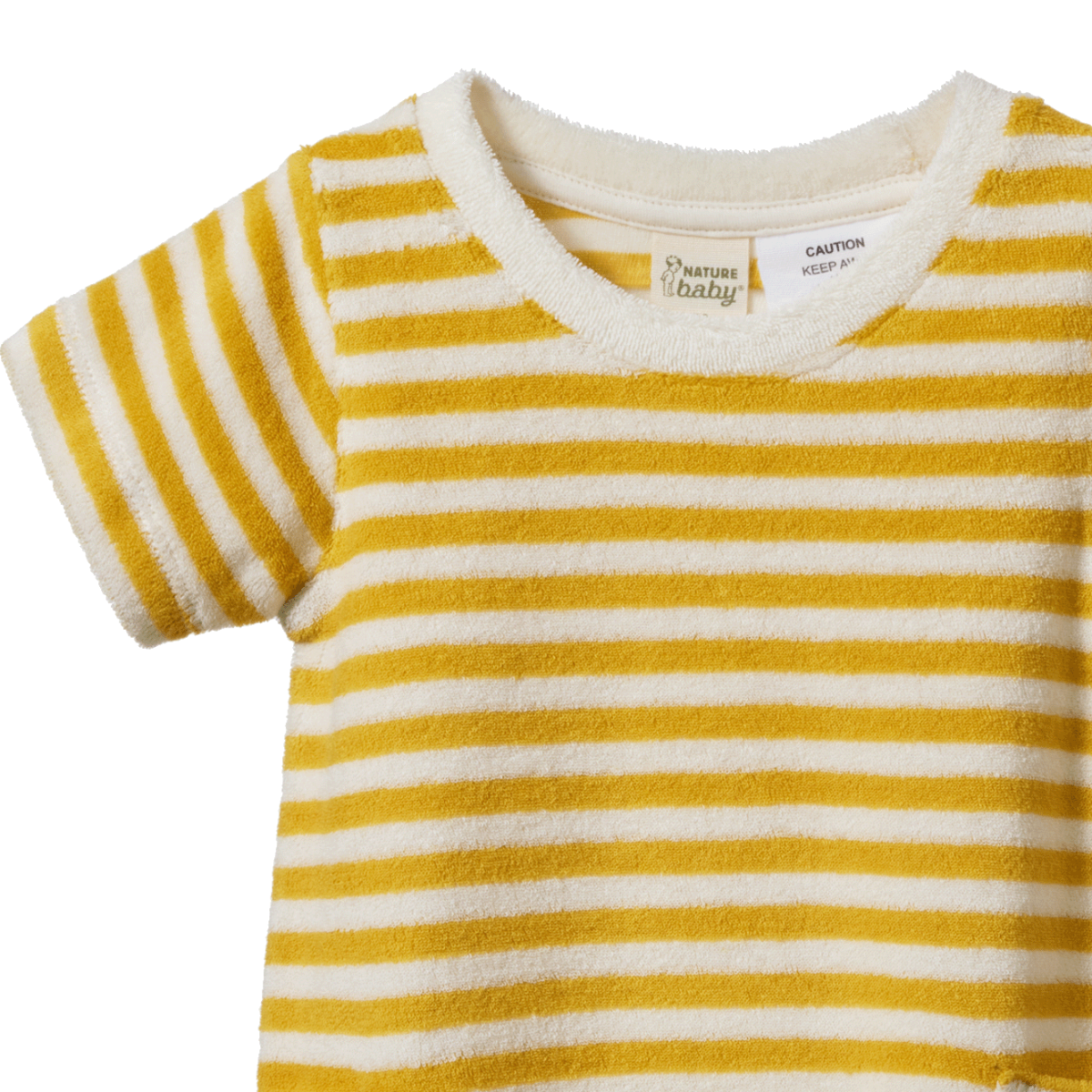 NATURE BABY OCEAN SUIT GOLDEN SEA STRIPE