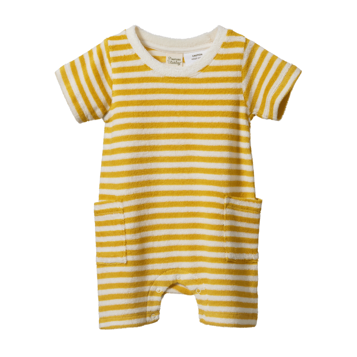 NATURE BABY OCEAN SUIT GOLDEN SEA STRIPE