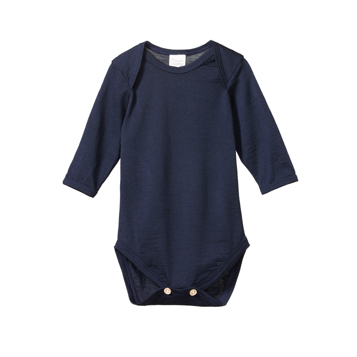 NATURE BABY MERINO ESSENTIAL BODYSUIT NAVY