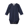 NATURE BABY MERINO ESSENTIAL BODYSUIT NAVY