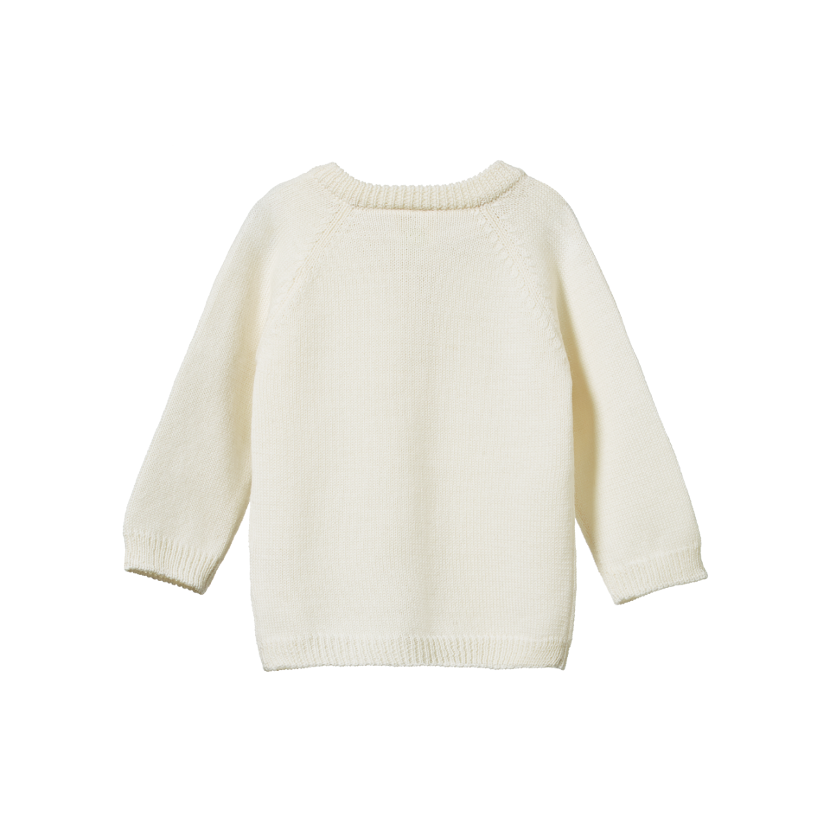NATURE BABY MERINO KNIT CARDIGAN NATURAL