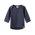 NATURE BABY MERINO ESSENTIAL TEE MULBERRY MARL