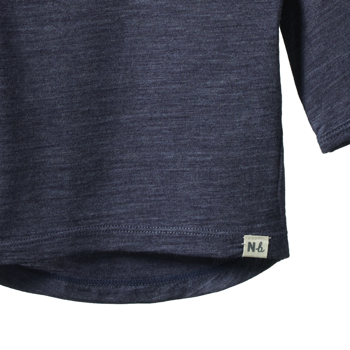 NATURE BABY MERINO ESSENTIAL TEE MULBERRY MARL