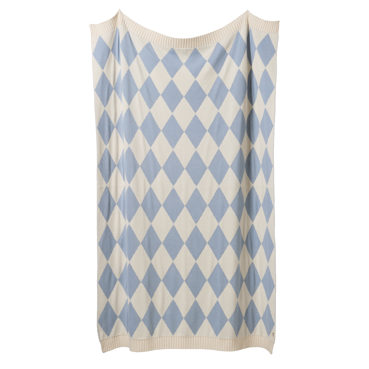 NATURE BABY DUNE COT BLANKET CELESTIAL BLUE