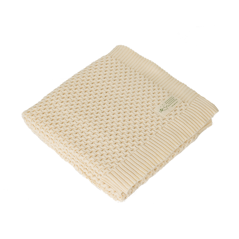 NATURE BABY HONEYCOMB BLANKET NATURAL