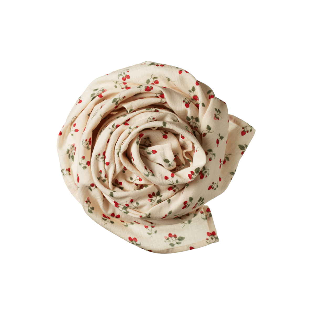 NATURE BABY MUSLIN WRAP STRAWBERRY BLUSH PRINT