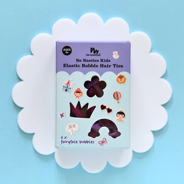 NO NASTIES FAIRY TALE BOBBLE ELASTICS SET