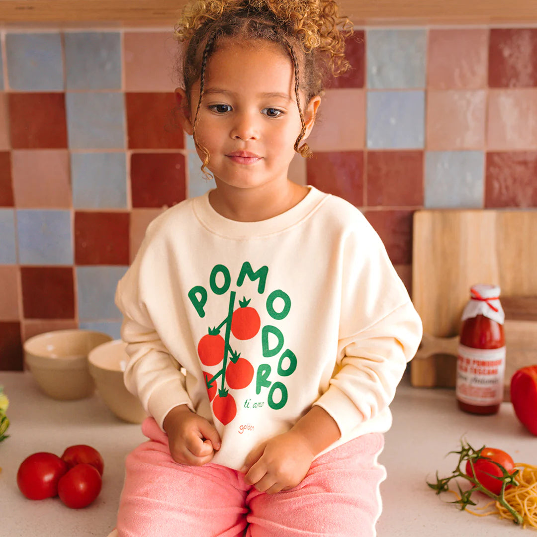 GOLDEN CHILDREN POMODORO SWEATER VANILLA PARFAIT