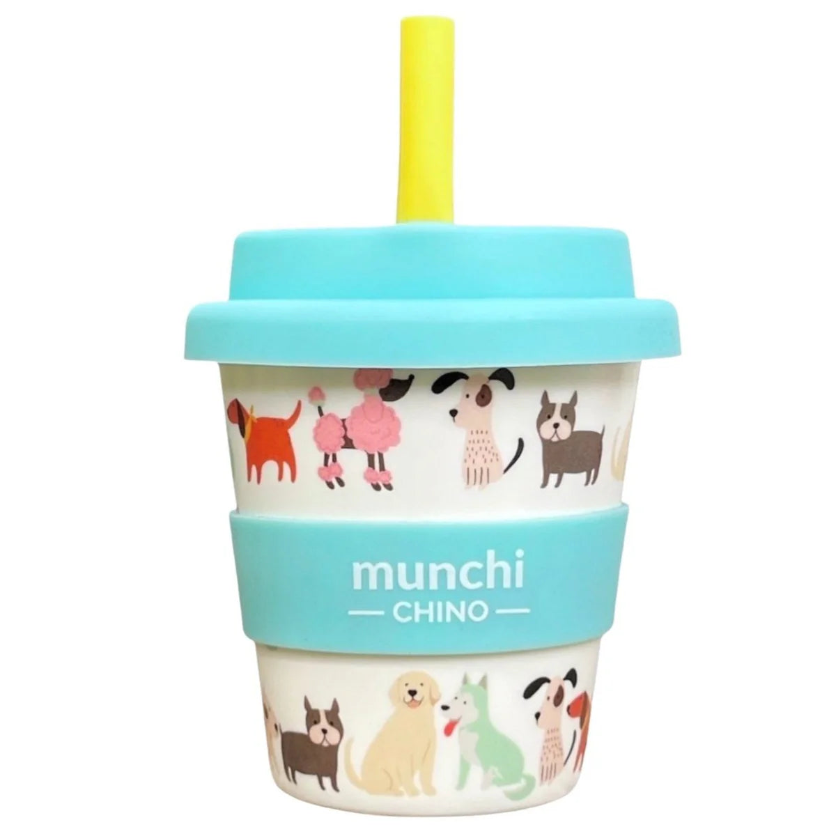 MUNCHI PUPPUCHINO BABYCHINO CUP (4oz/120ml) WITH STRAW