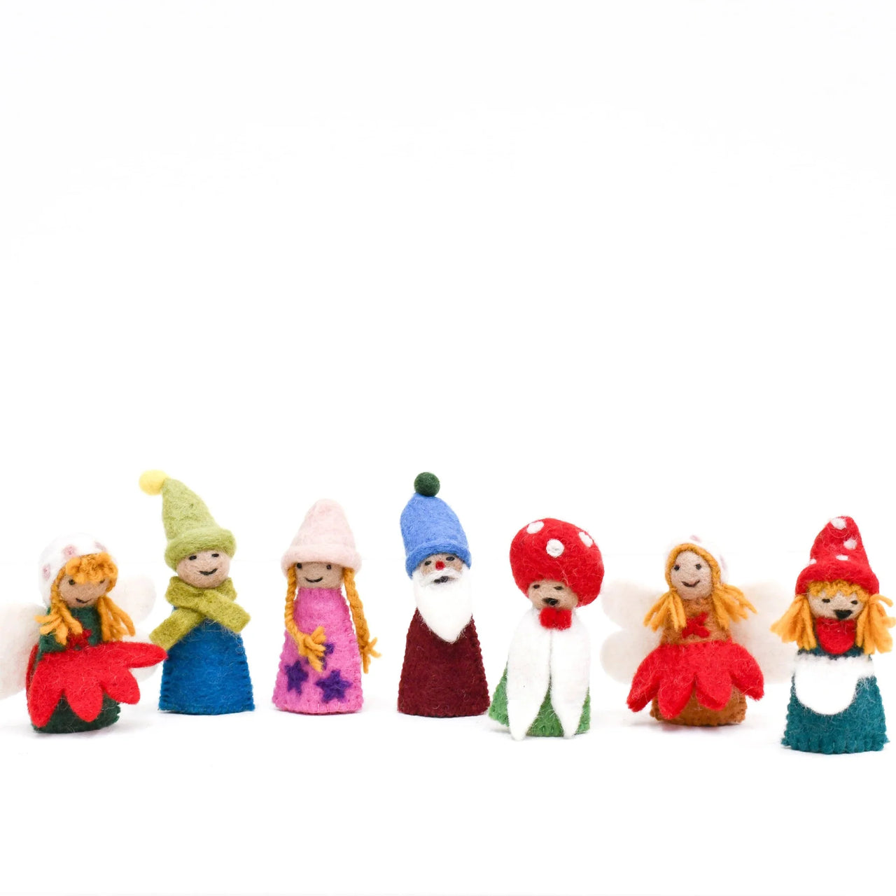 TARA TREASURES FAIRIES & GNOMES FINGER PUPPET SET