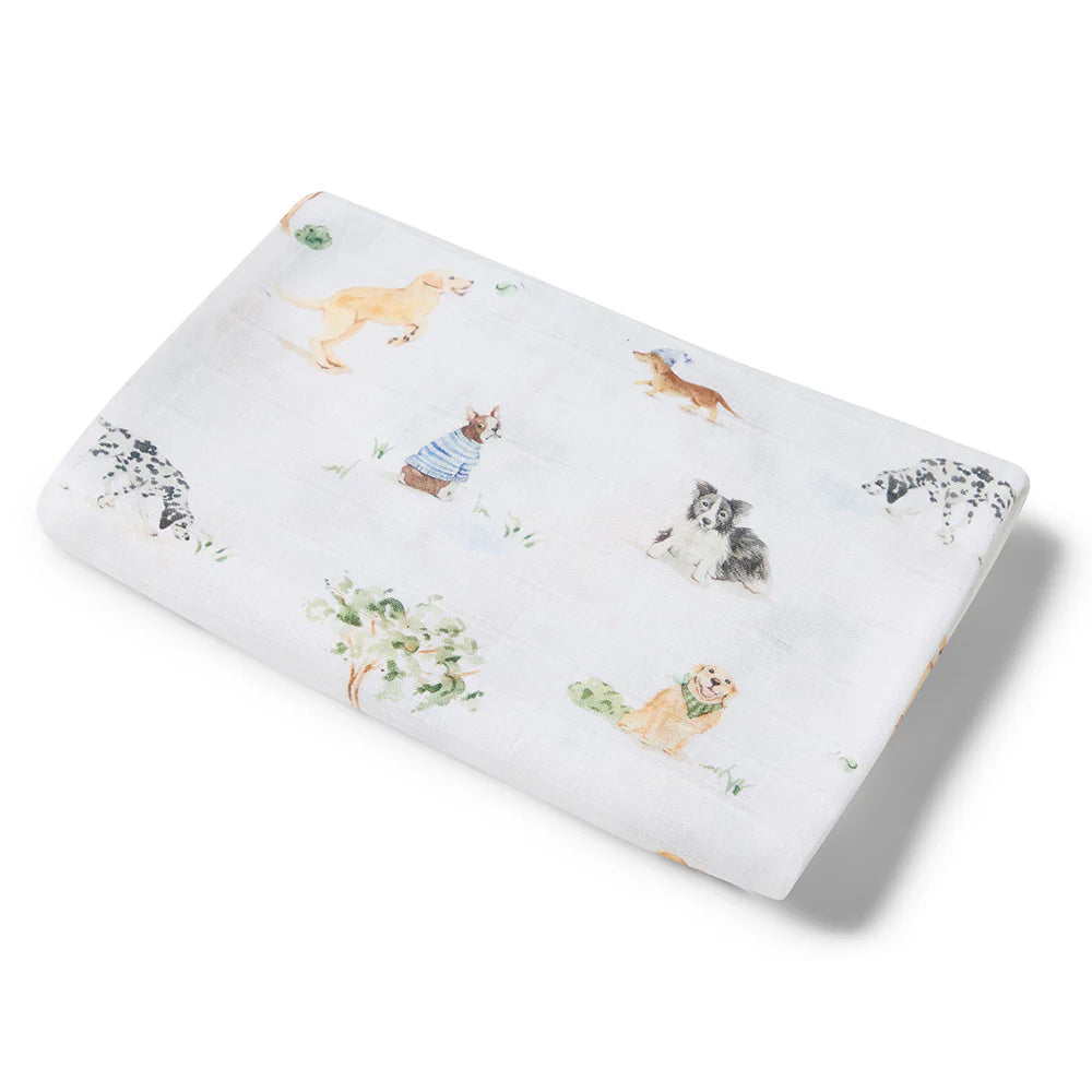 SNUGGLEHUNNY DOG PARK ORGANIC MUSLIN WRAP