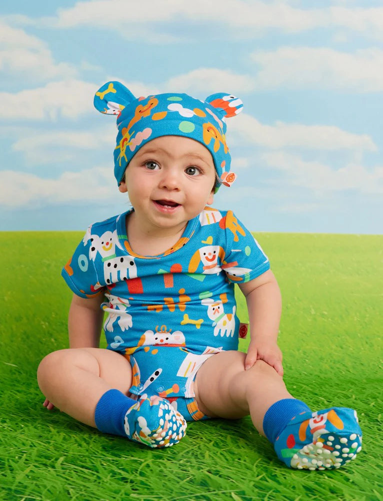 HALCYON NIGHTS PUPPY PARK SHORT SLEEVE BODYSUIT