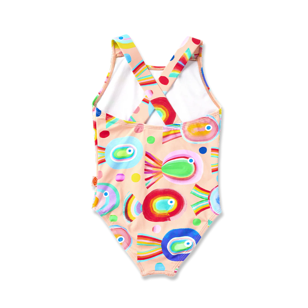 HALCYON NIGHTS ELASTIC STRAP BATHER FANCY FINS