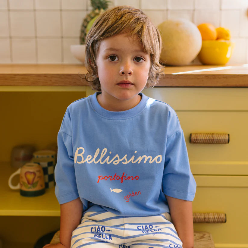 GOLDEN CHILDREN BELLISSIMO TEE POOL BLUE