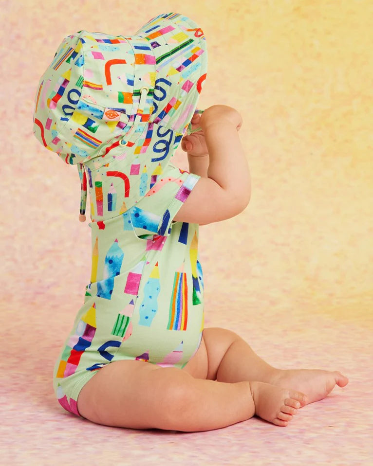 HALCYON NIGHTS SCRIBBLE SQUAD KIDS SUN HAT