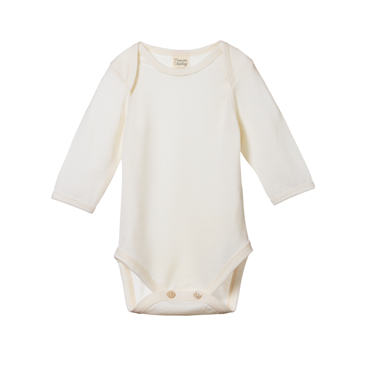 NATURE BABY MERINO ESSENTIAL BODYSUIT NATURAL