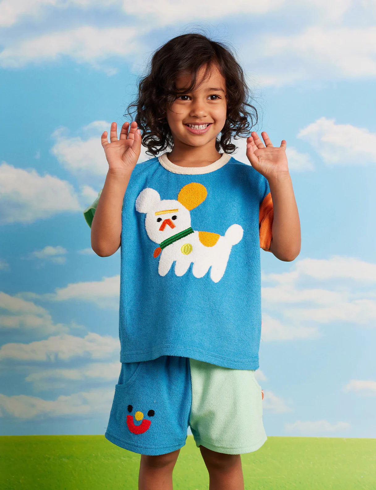 HALCYON NIGHTS PUPPY PARK TERRY SHORTS