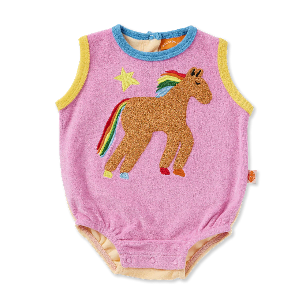 HALCYON NIGHTS GIDDY UP TERRY SINGLET SUIT