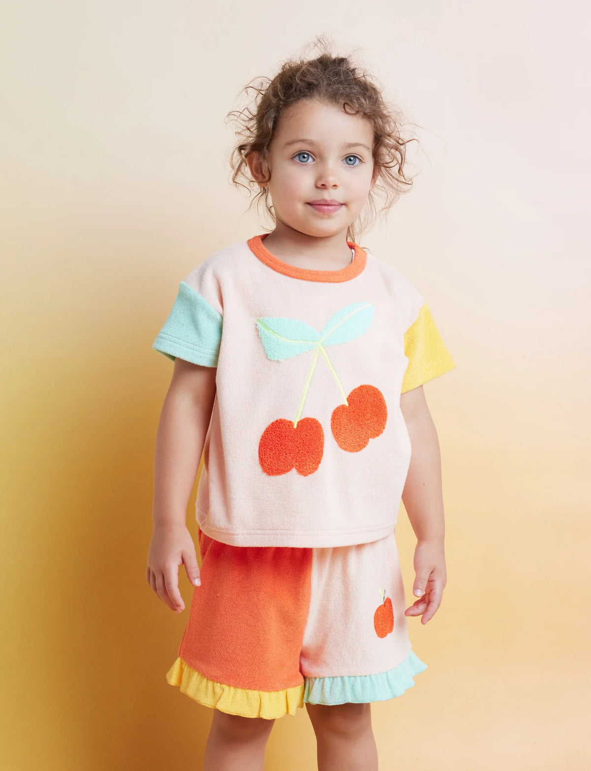 HALCYON NIGHTS TERRY FRILL SHORTS TINY ORCHARD