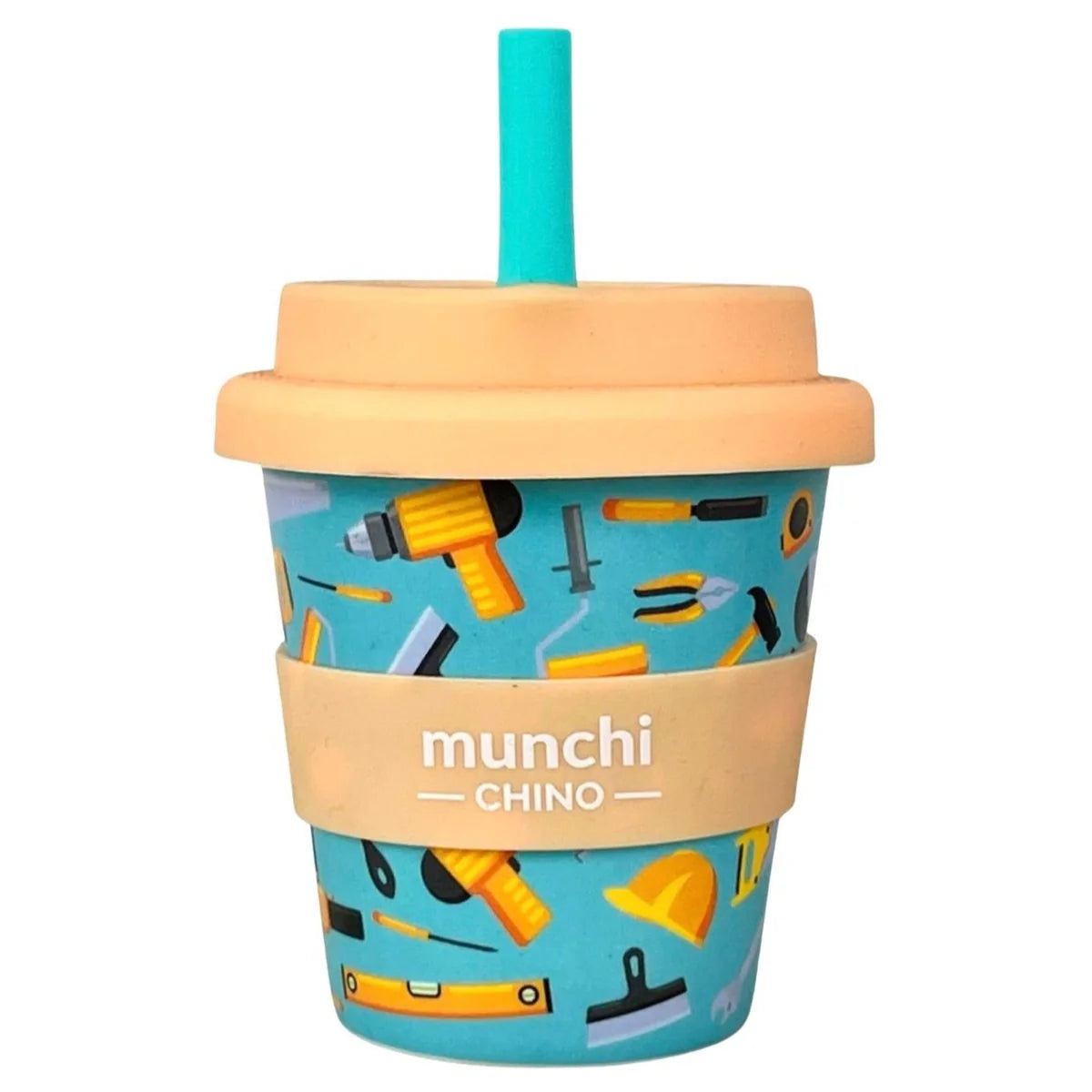 MUNCHI TINY TRADIE BABYCHINO CUP (4oz/120ml) WITH STRAW