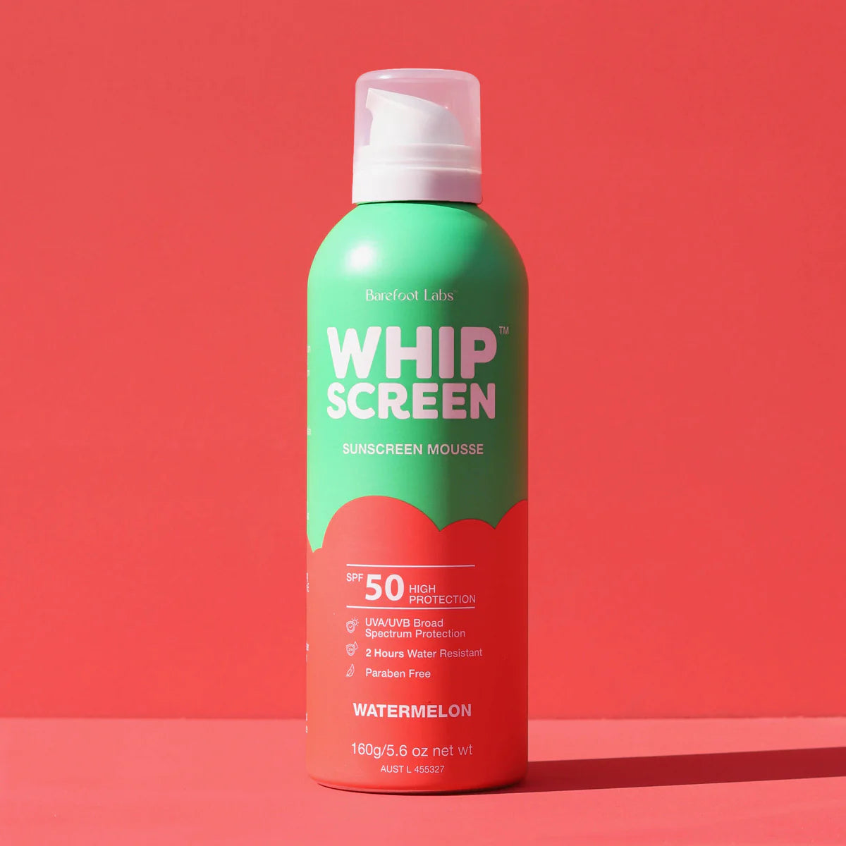 WHIPSCREEN SPF50 SUNSCREEN MOUSSE - WATERMELON