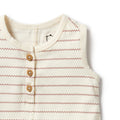 WILSON & FRENCHY SQUIGGLE ORGANIC HENLEY GROWSUIT