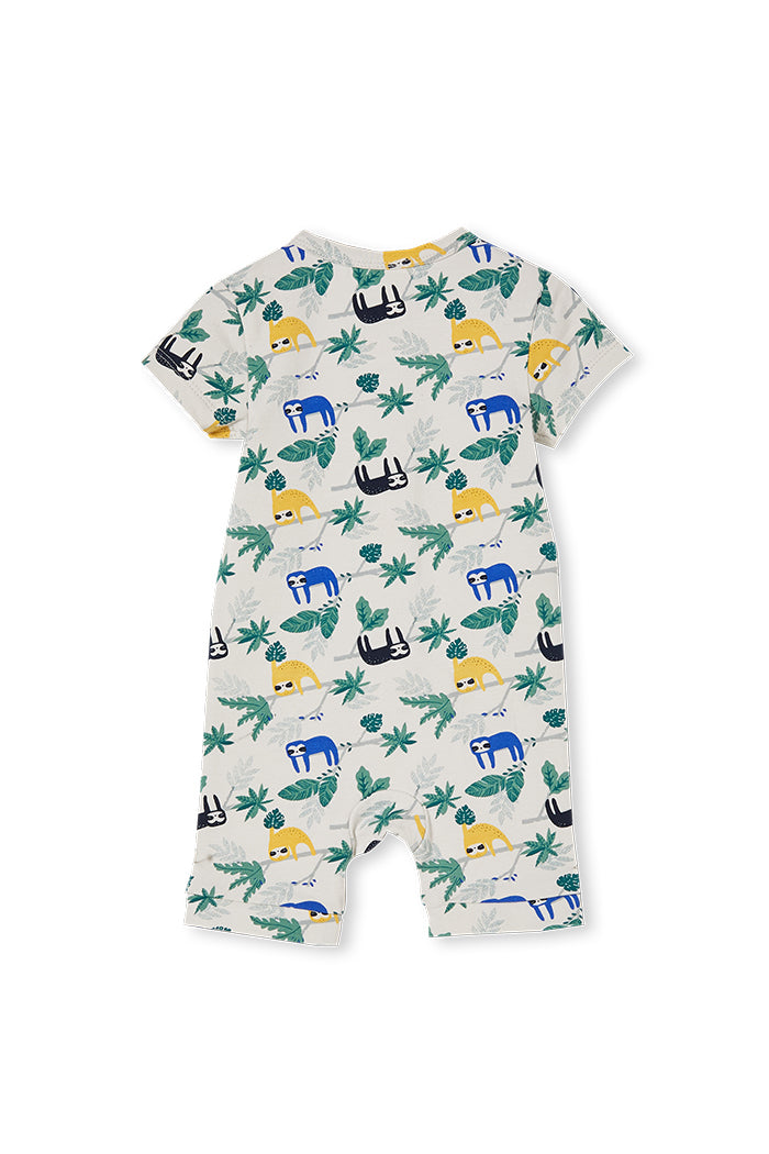 MILKY SLOTH ROMPER