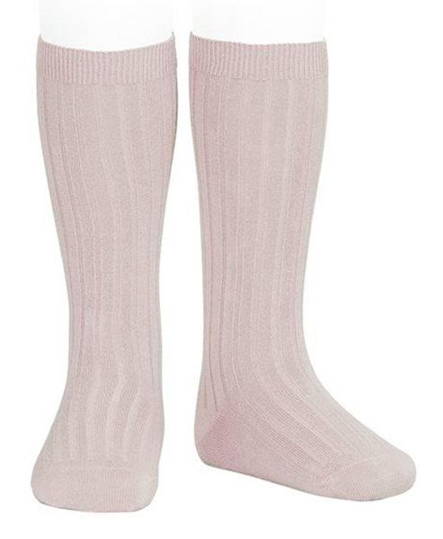 CONDOR RIB KNEE HIGH SOCK (544 ROSA EMPOLVADO)