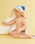 HALCYON NIGHTS FLOWER FLOW HOODED TOWEL BABY