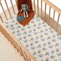 SNUGGLEHUNNY FITTED COT SHEET GARDEN BEE