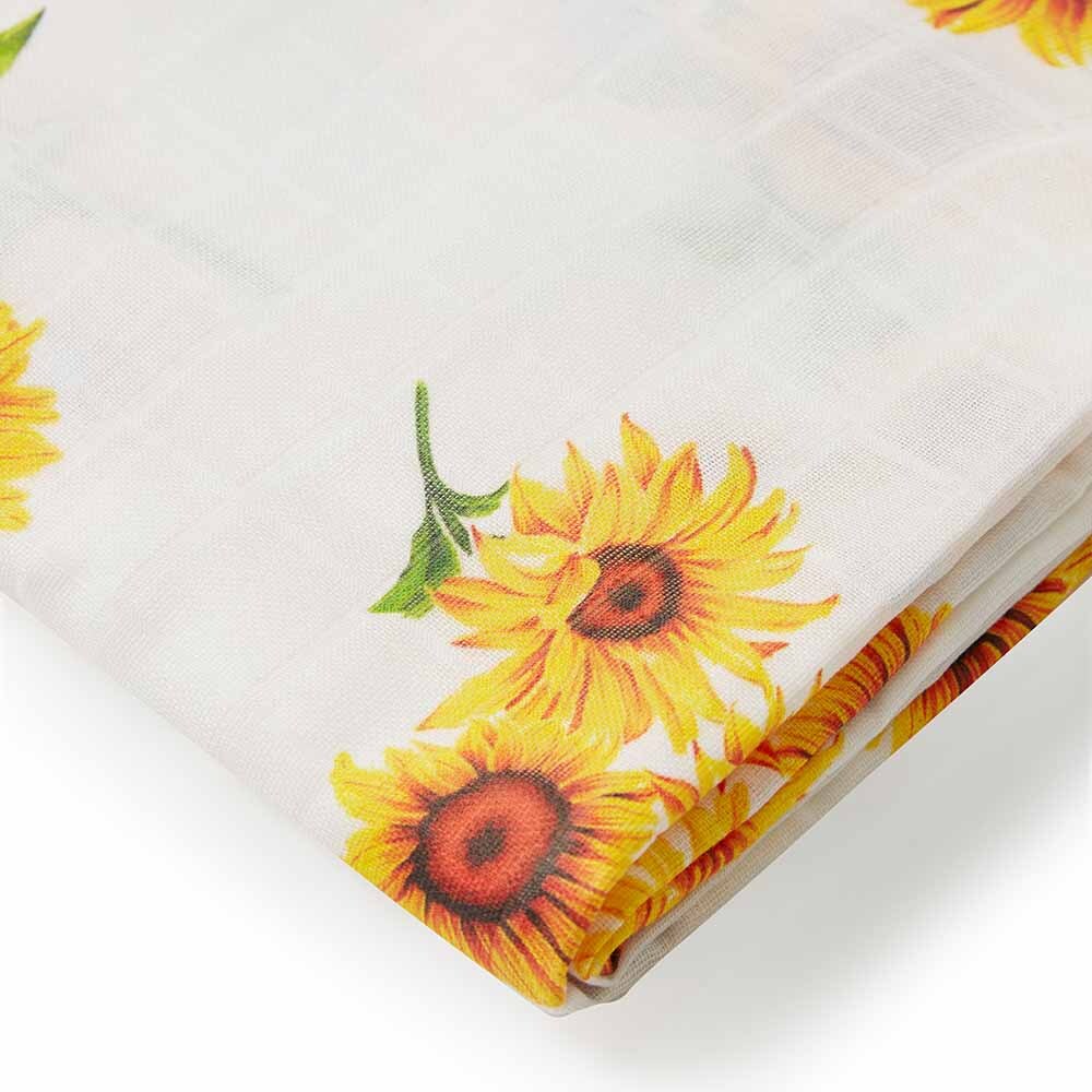 SNUGGLEHUNNY ORGANIC MUSLIN WRAP SUNFLOWER