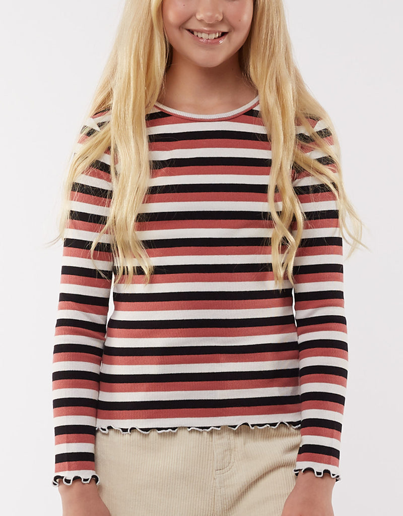 EVE GIRL JAMIE LS  RIB TEE