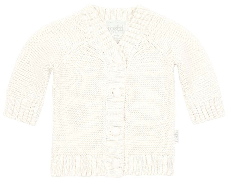 TOSHI ORGANIC CARDIGAN ANDY CREAM