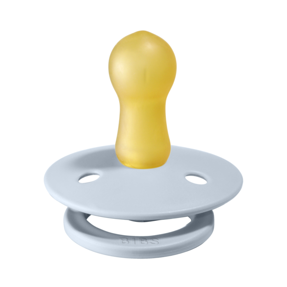 BIBS NIGHT GLOW DUMMY 2 PACK SIZE 1 (0-6MTH) BABY BLUE