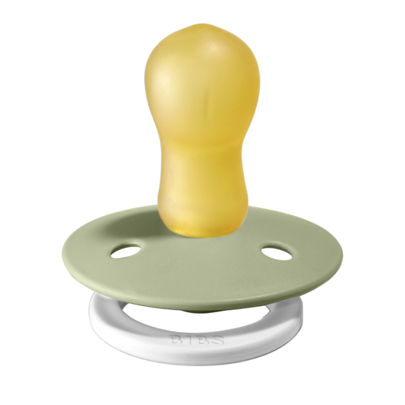 BIBS NIGHT GLOW DUMMY 2 PACK SIZE 3 (18MTHS +) SAGE