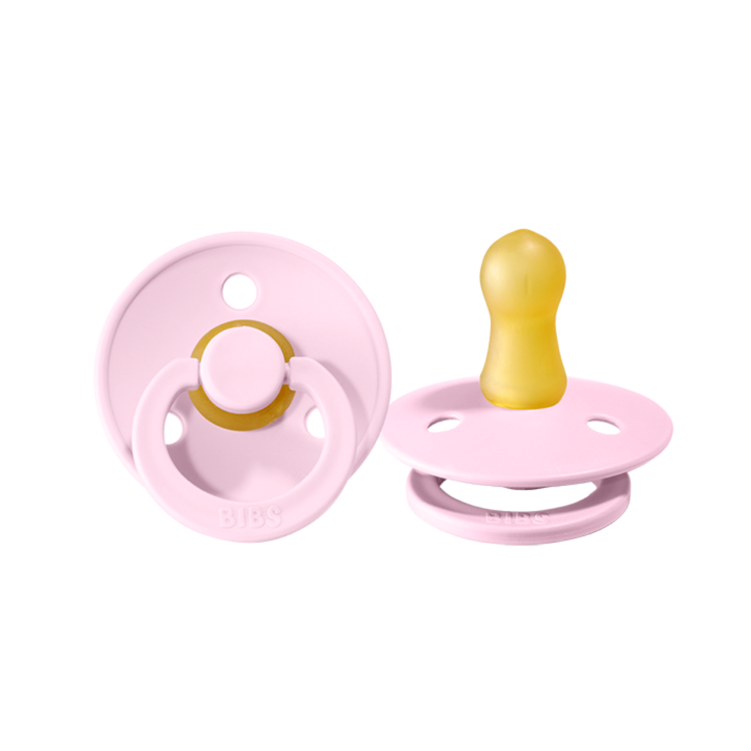 BIBS DUMMY 2 PACK SIZE 2 (6-18MTH) BABY PINK