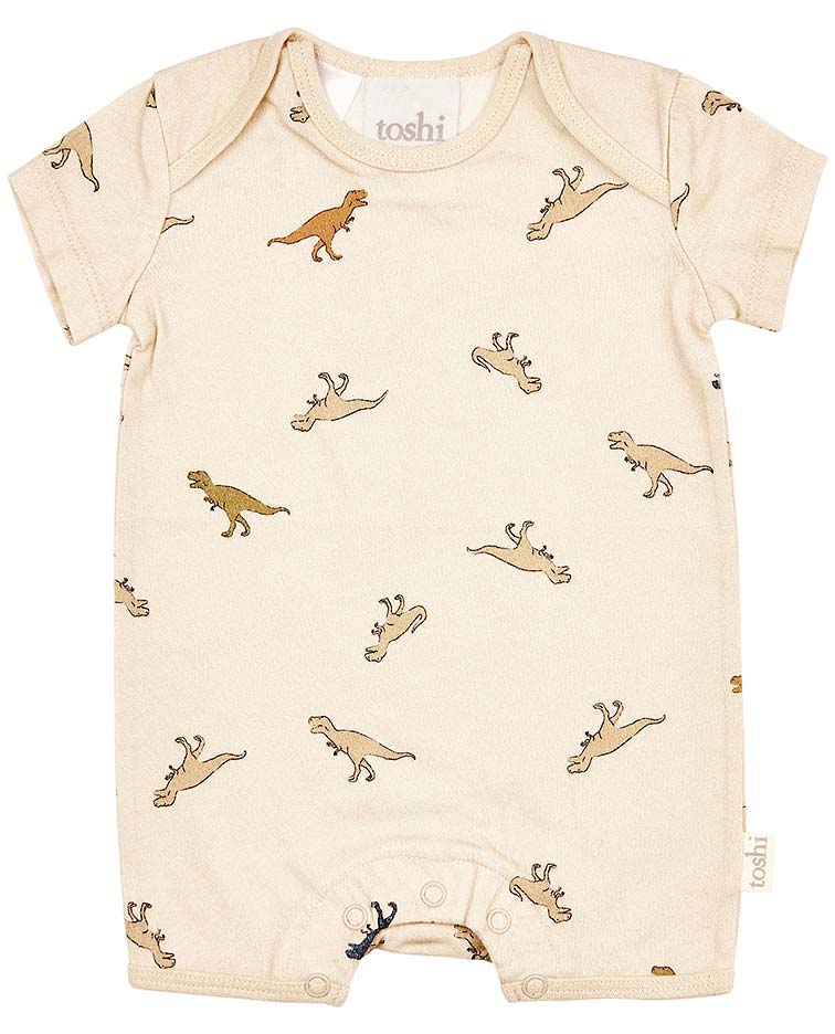 TOSHI ONESIE SHORT SLV DINOSAURIA