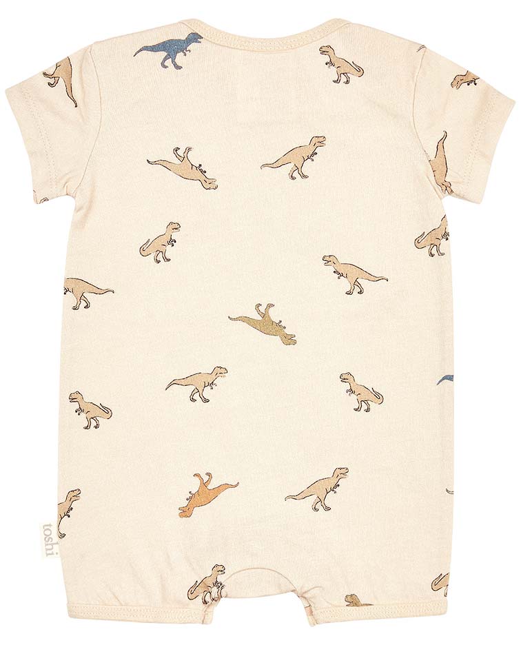 TOSHI ONESIE SHORT SLV DINOSAURIA