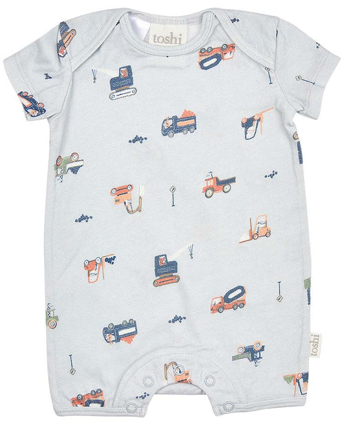 TOSHI ONESIE SHORT SLEEVE LITTLE DIGGERS