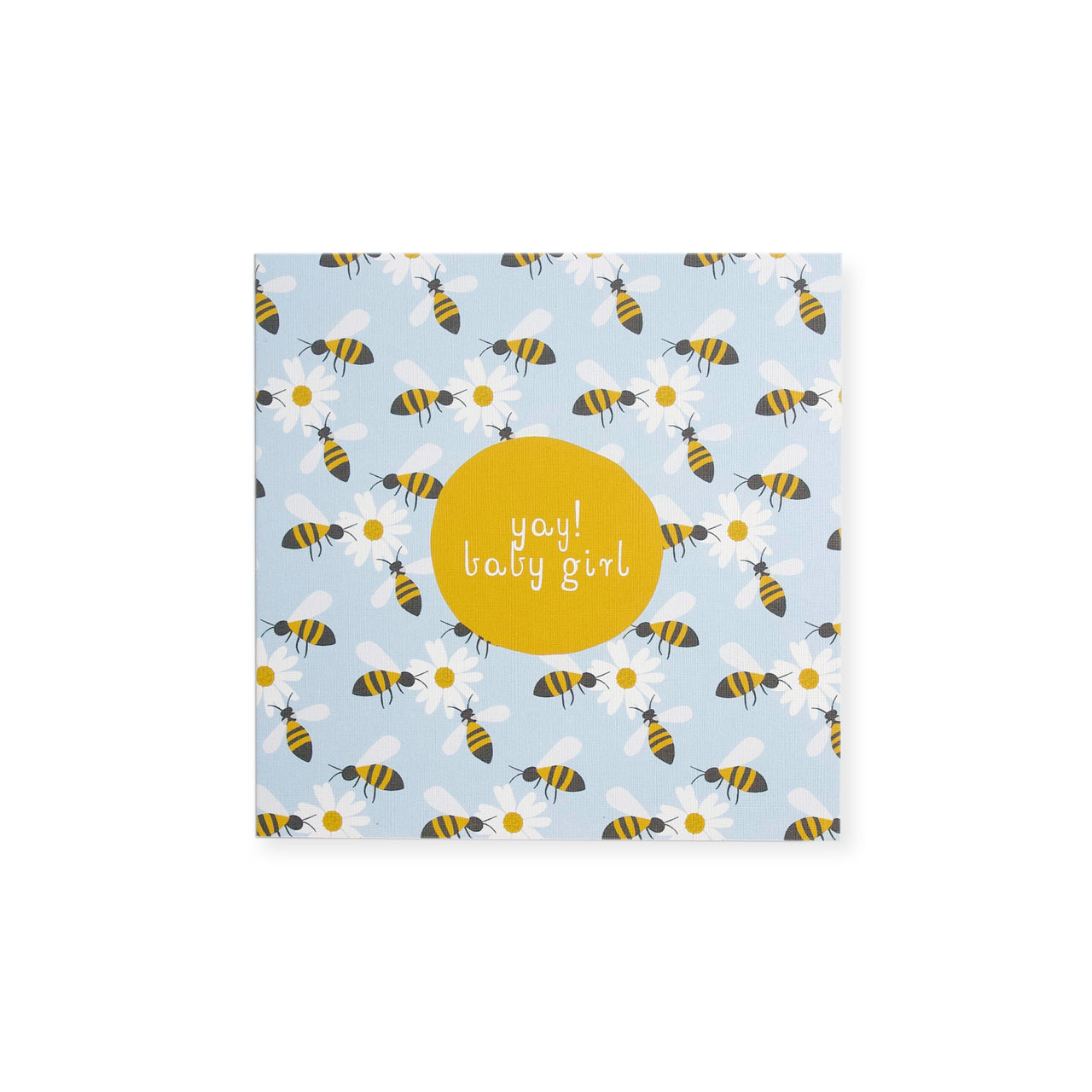 CARD BABY GIRL - BUMBLE BEES
