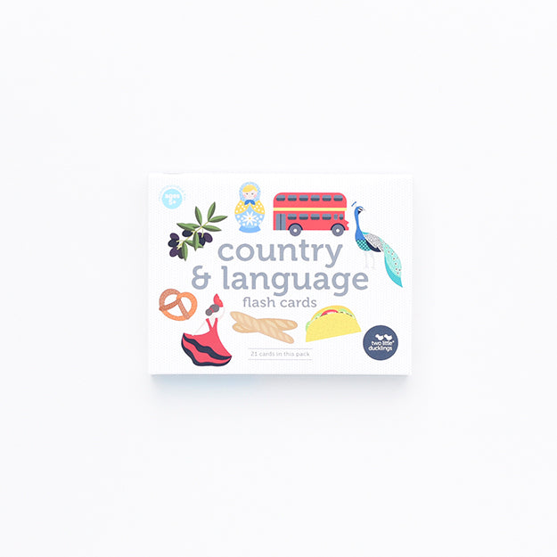 COUNTRY AND LANGUAGE FLASH CARDS