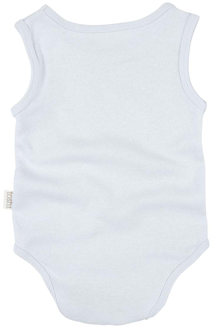 TOSHI ORG ONESIE SINGLET SKY
